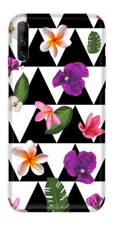 CASEGADGET CASE OVERPRINT FLOWERS IN TRIANGLES HUAWEI P SMART PRO