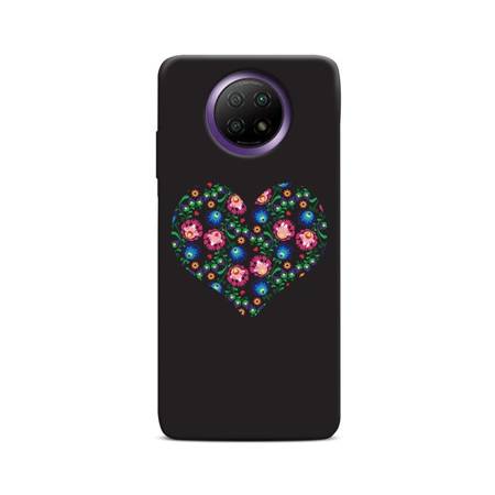 CASEGADGET CASE OVERPRINT FOLK HEART BLACK XIAOMI REDMI NOTE 9 5G