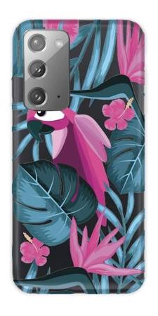 CASEGADGET CASE OVERPRINT PARROT AND FLOWERS SAMSUNG GALAXY NOTE 20