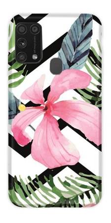 CASEGADGET CASE OVERPRINT PINK FLOWER AND LEAVES SAMSUNG GALAXY M31