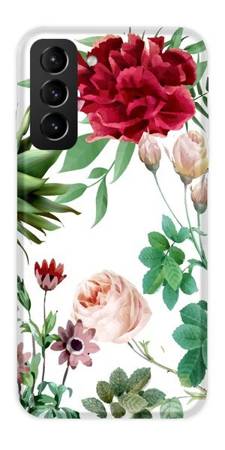 CASEGADGET CASE OVERPRINT RED FLOWERS SAMSUNG GALAXY S21 PLUS