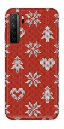 CASEGADGET CASE OVERPRINT RED HEARTS HUAWEI P40 LITE 5G