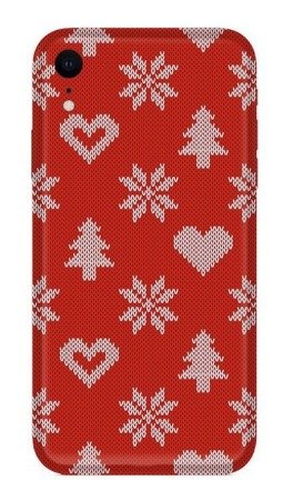 CASEGADGET CASE OVERPRINT RED HEARTS IPHONE XR