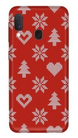 CASEGADGET CASE OVERPRINT RED HEARTS SAMSUNG GALAXY A20E