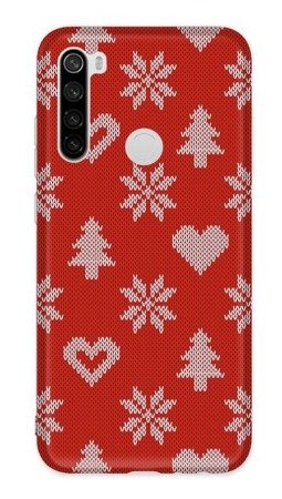 CASEGADGET CASE OVERPRINT RED HEARTS XIAOMI REDMI NOTE 8