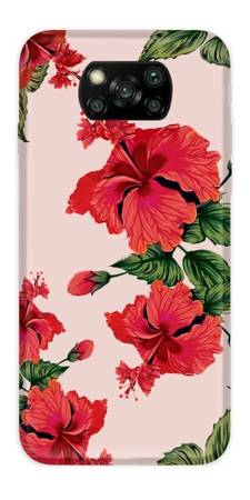 CASEGADGET CASE OVERPRINT RED POPPIES POCOPHONE X3