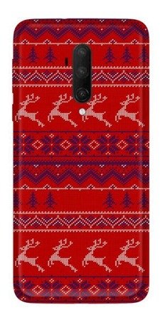 CASEGADGET CASE OVERPRINT RED REINDEERS ONEPLUS 7T PRO