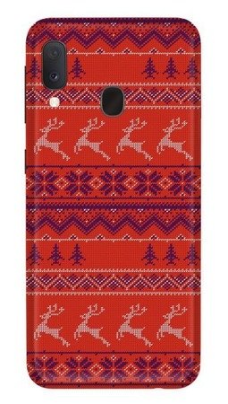 CASEGADGET CASE OVERPRINT RED RENIFERS SAMSUNG GALAXY A20E