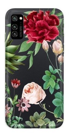 CASEGADGET CASE OVERPRINT RED ROSE AND LEAVES HUAWEI HONOR V30