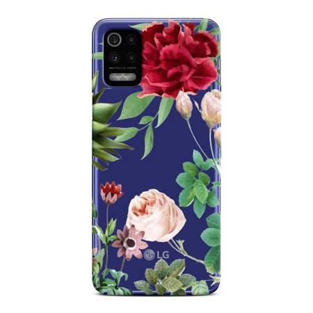 CASEGADGET CASE OVERPRINT RED ROSE AND LEAVES LG K52 5G