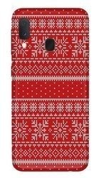 CASEGADGET CASE OVERPRINT RED SNOWFLAKE SAMSUNG GALAXY A40