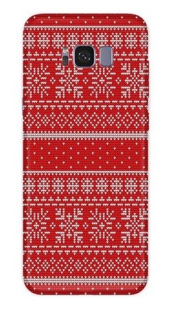 CASEGADGET CASE OVERPRINT RED SNOWFLAKE SAMSUNG GALAXY S8