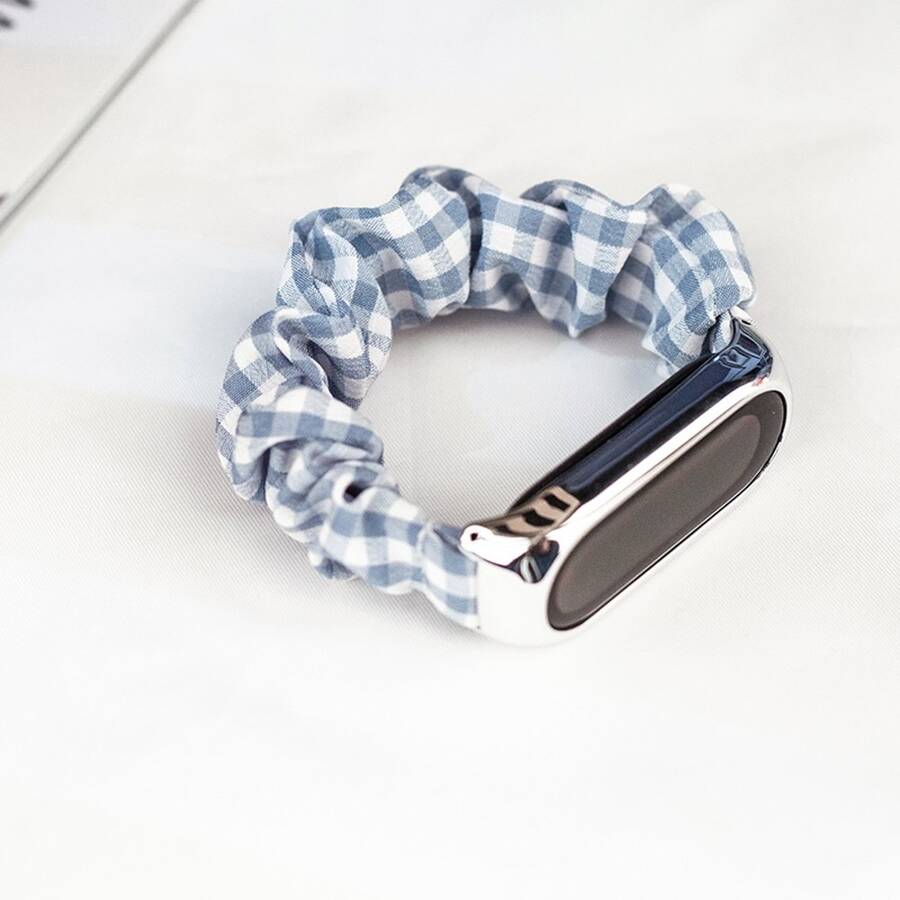 CLOTH WRISTBAND FOR XIAOMI MI BAND 6/5/4/3 STRAP BRACELET ELASTIC SCRUNCHIES RED