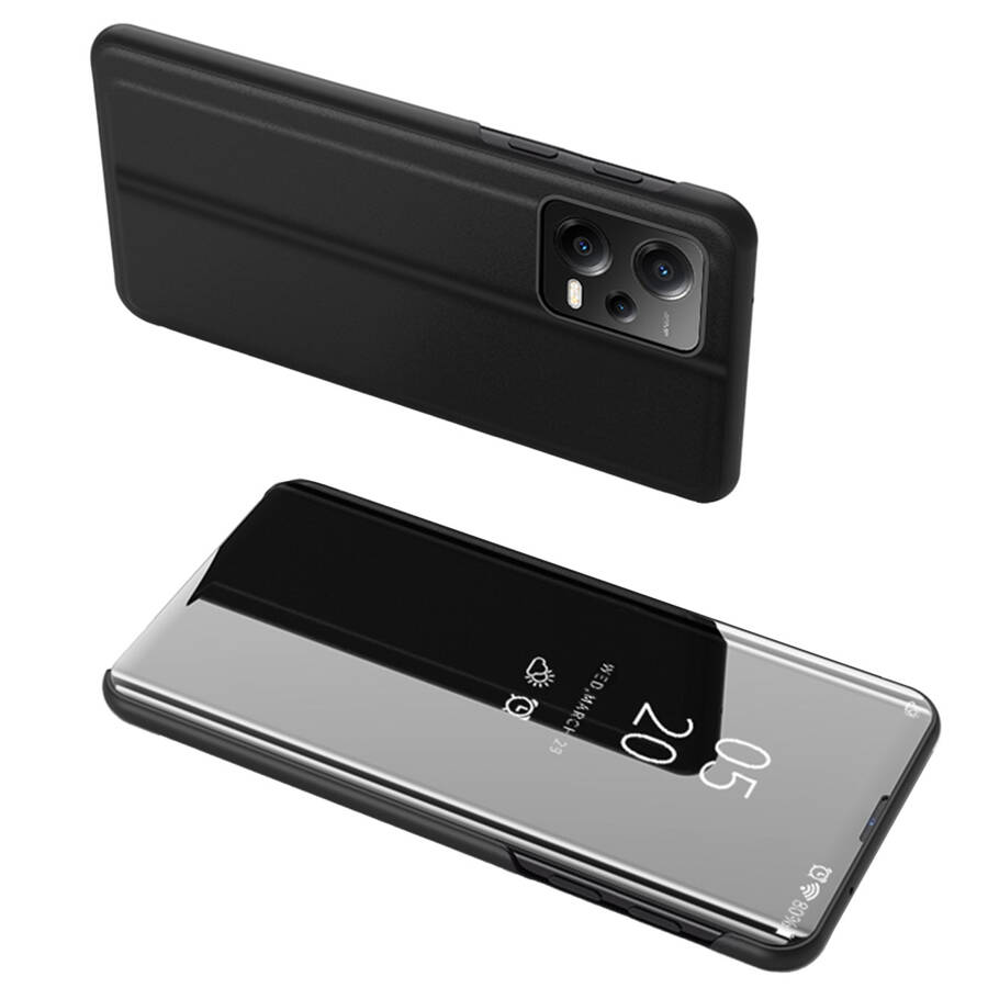 Clear View Case cover for Xiaomi Redmi Note 12 5G / Poco X5 5G flip cover black