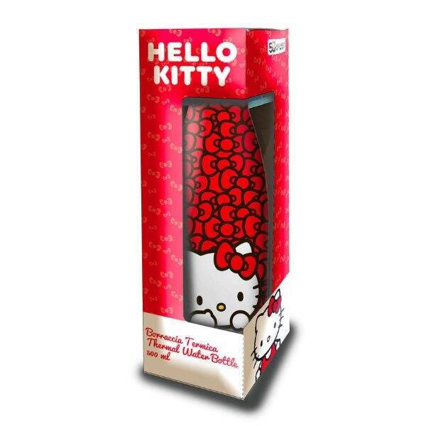 Coriex Butelka na wodę Hello Kitty 500ml czerwony/red 10683