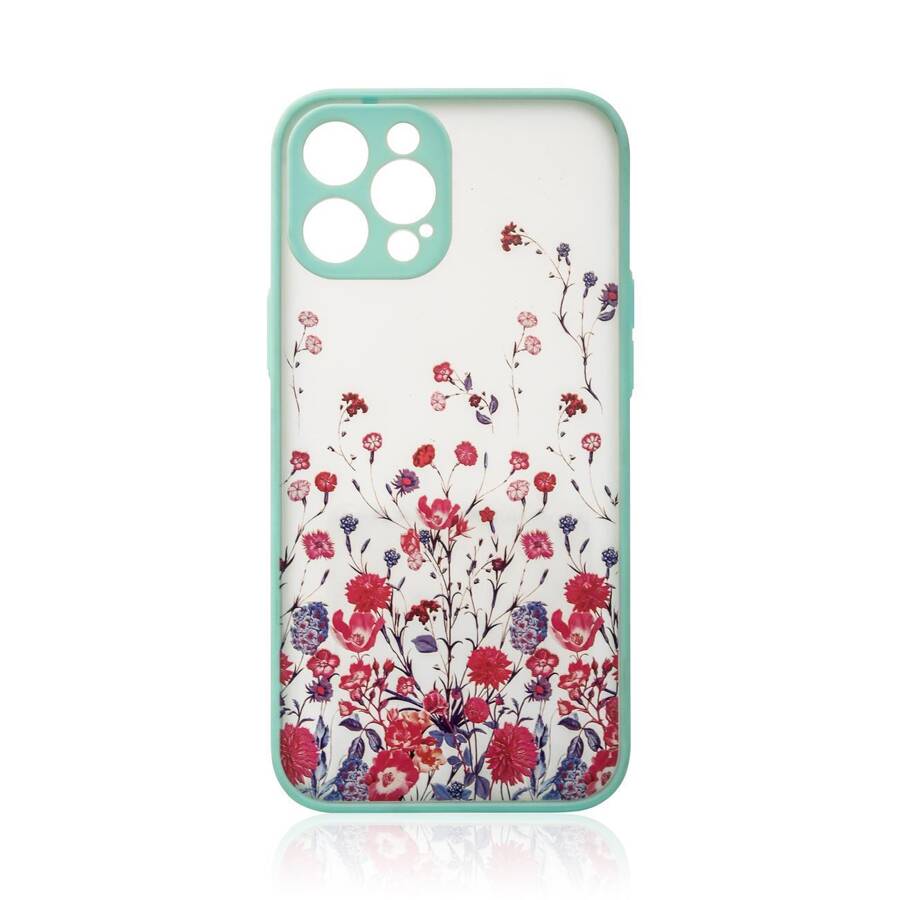 DESIGN CASE FOR IPHONE 12 PRO MAX FLOWER CASE LIGHT BLUE