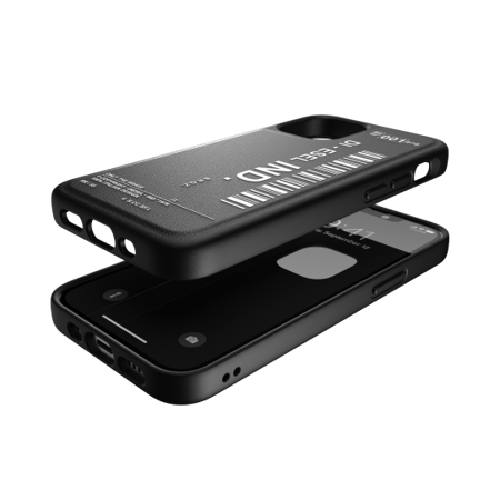 DIESEL MOULDED CASE CORE BARCODE GRAPHIC IPHONE 12 MINI BLACK/WHITE