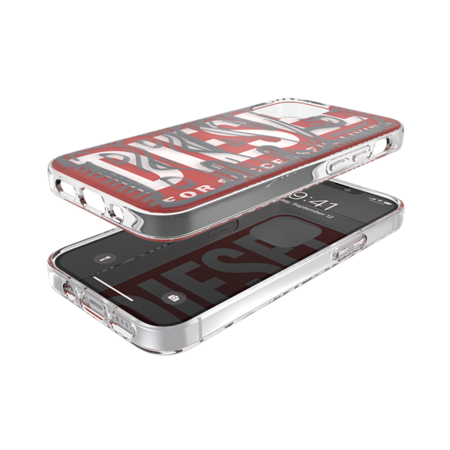 DIESEL SNAP CASE CLEAR IPHONE 12 MINI RED