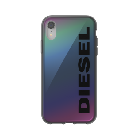 DIESEL SNAP CASE HOLOGRAPHIC WITH THE LOGO IPHONE XR HOLOGRAPHIC/BLACK