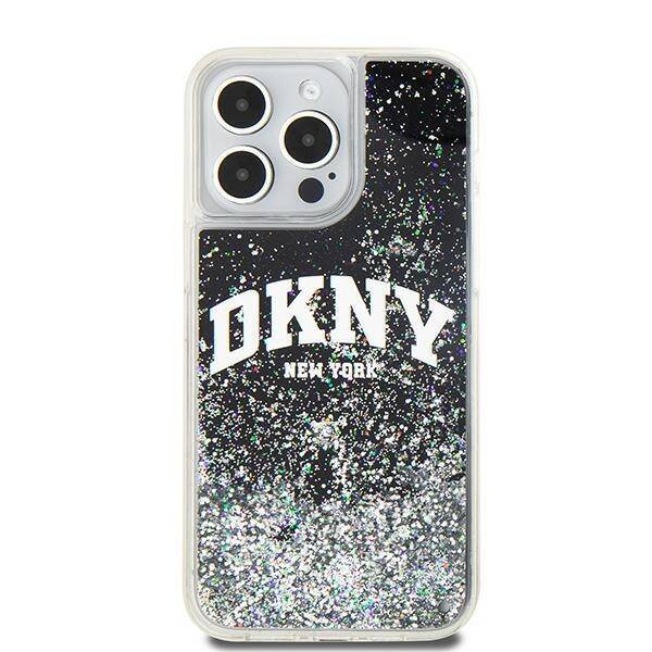 DKNY DKHCP14XLBNAEK iPhone 14 Pro Max 6.7" czarny/black hardcase Liquid Glitter Big Logo