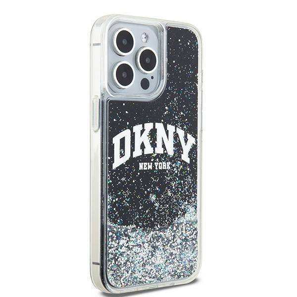 DKNY DKHCP14XLBNAEK iPhone 14 Pro Max 6.7" czarny/black hardcase Liquid Glitter Big Logo