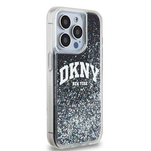 DKNY DKHCP15LLBNAEK iPhone 15 Pro 6.1" czarny/black hardcase Liquid Glitter Big Logo