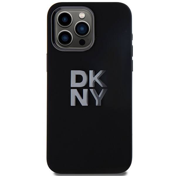 DKNY DKHCP15LSMCBSK iPhone 15 Pro 6.1" czarny/black hardcase Liquid Silicone Metal Logo