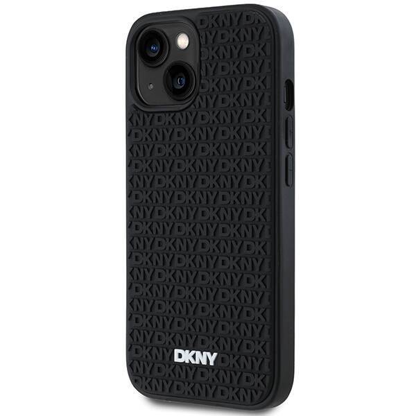 DKNY DKHCP15M3DRPWK iPhone 15 Plus 6.7" czarny/black hardcase 3D Rubber Repeat Pattern