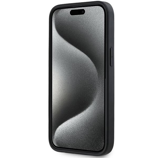 DKNY DKHCP15M3DRPWK iPhone 15 Plus 6.7" czarny/black hardcase 3D Rubber Repeat Pattern