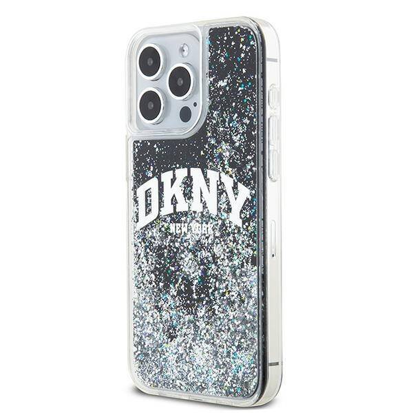 DKNY DKHCP15XLBNAEK iPhone 15 Pro Max 6.7" czarny/black hardcase Liquid Glitter Big Logo