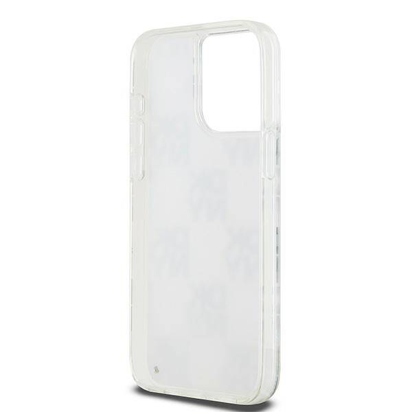 DKNY DKHCP15XLCPEPT iPhone 15 Pro Max 6.7" biały/white hardcase Liquid Glitter Multilogo