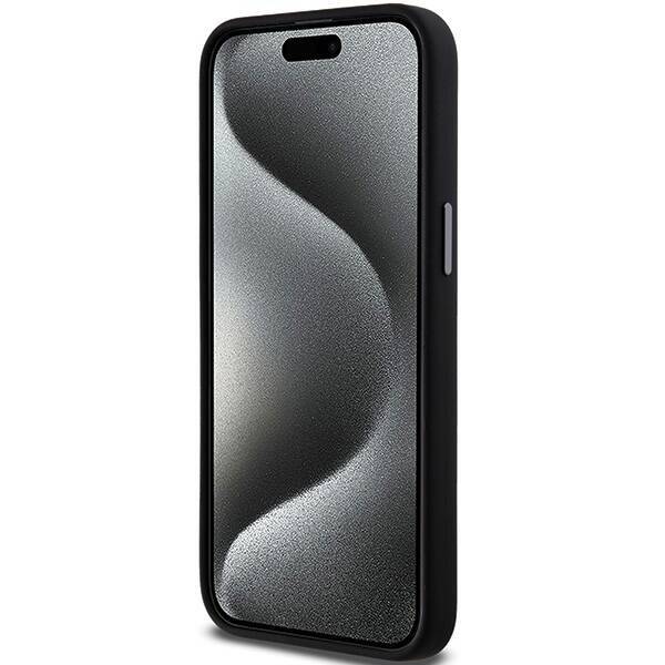 DKNY DKHCP15XSMCBSK iPhone 15 Pro Max 6.7" czarny/black hardcase Liquid Silicone Metal Logo