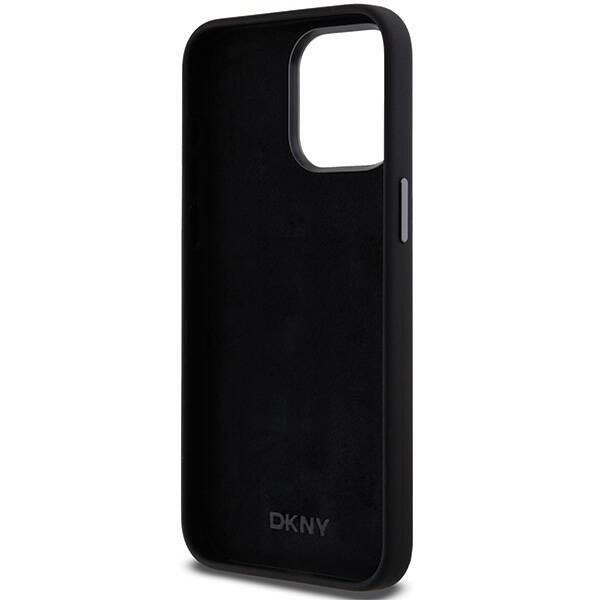 DKNY DKHCP15XSMCBSK iPhone 15 Pro Max 6.7" czarny/black hardcase Liquid Silicone Metal Logo