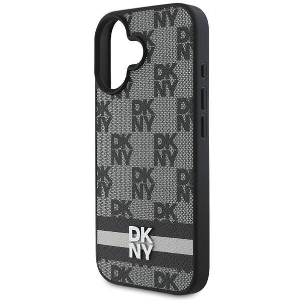 DKNY DKHCP16SPCPTSSK iPhone 16 6.1" 6.1" czarny/black hardcase Checkered Pattern & Printed Stripes