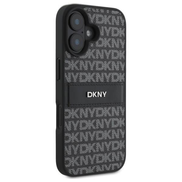 DKNY DKHCP16SPRTHSLK iPhone 16 6.1"       czarny/black hardcase Texture Pattern Tonal Stripe