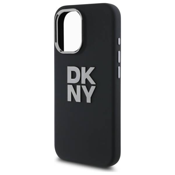 DKNY DKHCP16SSMCBSK iPhone 16 6.1"        czarny/black hardcase Liquid Silicone Metal Logo