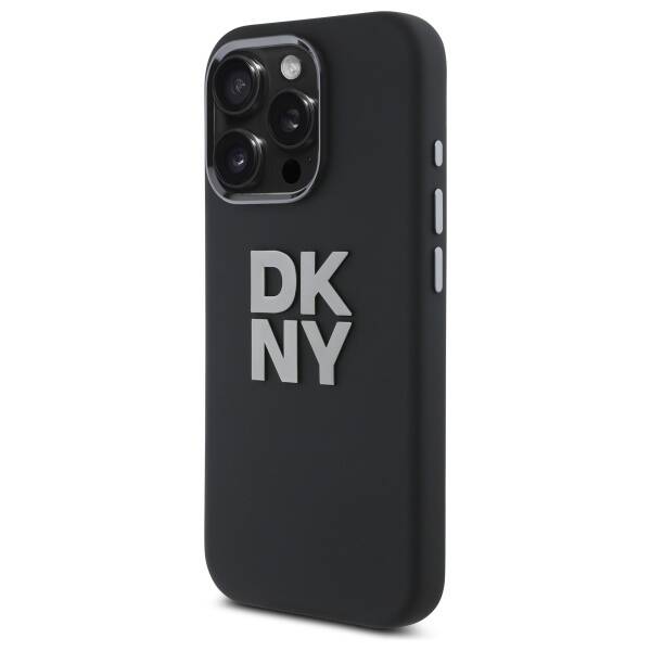 DKNY DKHCP16XSMCBSK iPhone 16 Pro Max     6.9" czarny/black hardcase Liquid Silicone Metal Logo