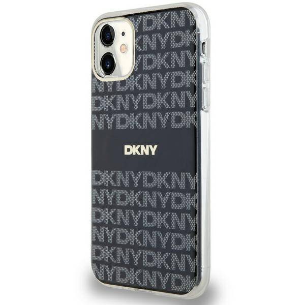 DKNY DKHMN61HRHSEK iPhone 11 / Xr 6.1" czarny/black hardcase IML Mono & Stripe MagSafe