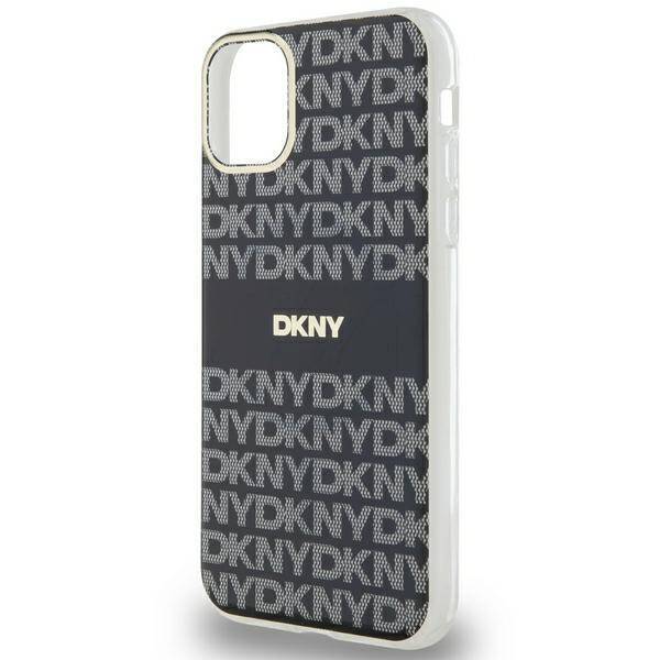 DKNY DKHMN61HRHSEK iPhone 11 / Xr 6.1" czarny/black hardcase IML Mono & Stripe MagSafe