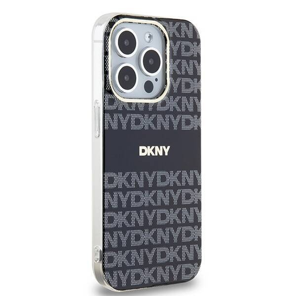 DKNY DKHMP13LHRHSEK iPhone 13 Pro / 13 6.1" czarny/black hardcase IML Mono & Stripe MagSafe