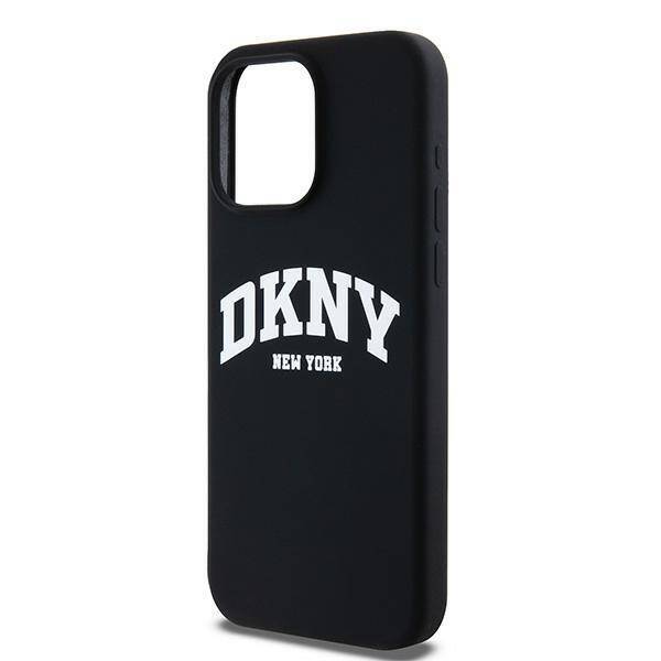 DKNY DKHMP13XSNYACH iPhone 13 Pro Max 6.7" czarny/black hardcase Liquid Silicone White Printed Logo MagSafe