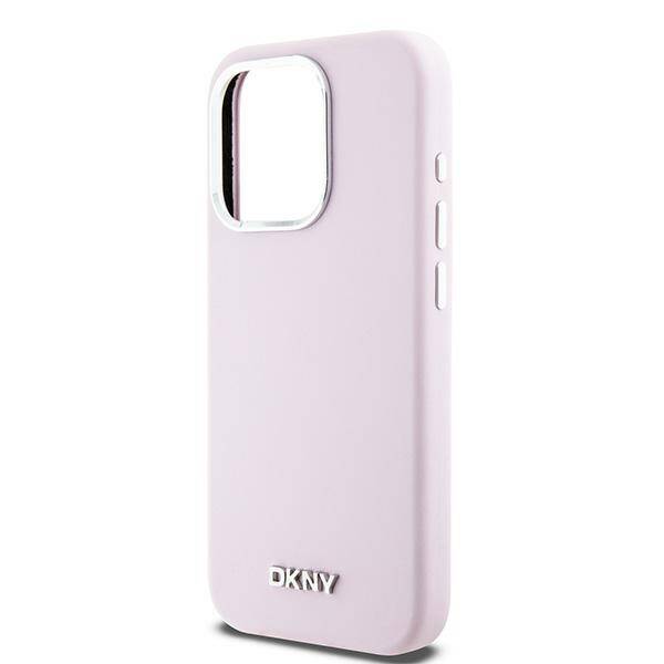 DKNY DKHMP14LSMCHLP iPhone 14 Pro 6.1" różowy/pink hardcase Liquid Silicone Small Metal Logo MagSafe