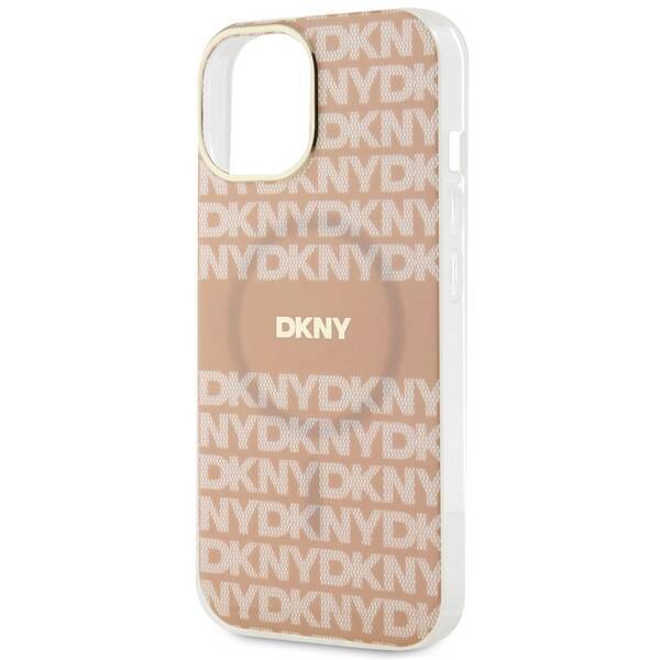 DKNY DKHMP14SHRHSEP iPhone 14 / 15 / 13 6.1" różowy/pink hardcase IML Mono & Stripe MagSafe