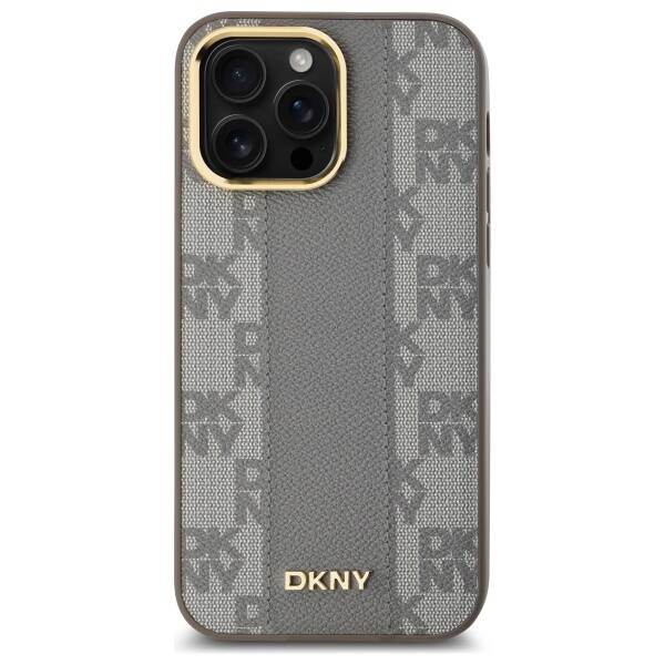 DKNY DKHMP14XPCPVSLE iPhone 14 Pro Max 6.7" beżowy/beige hardcase Leather Checkered Mono Pattern MagSafe