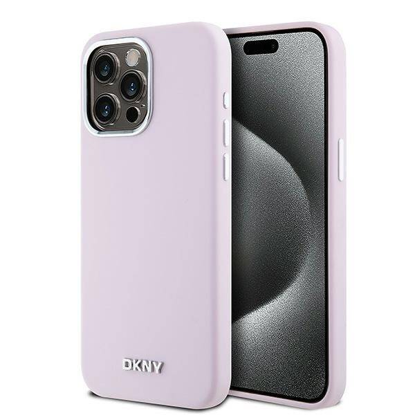 DKNY DKHMP14XSMCHLP IPHONE 14 PRO MAX 6.7" PINK/PINK HARDCASE LIQUID SILICONE SMALL METAL LOGO MAGSAFE