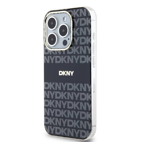 DKNY DKHMP15LHRHSEK iPhone 15 Pro 6.1" czarny/black hardcase IML Mono & Stripe MagSafe