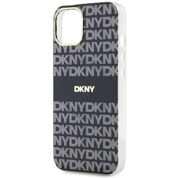 DKNY DKHMP15MHRHSEK iPhone 15 Plus / 14 Plus 6.7" czarny/black hardcase IML Mono & Stripe MagSafe