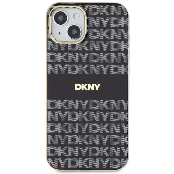 DKNY DKHMP15SHRHSEK iPhone 15 / 14 / 13 6.1" czarny/black hardcase IML Mono & Stripe MagSafe