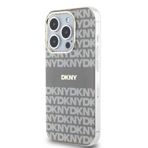 DKNY DKHMP15XHRHSEE iPhone 15 Pro Max 6.7" beżowy/beige hardcase IML Mono & Stripe MagSafe