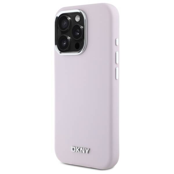 DKNY DKHMP16LSMCHLP iPhone 16 Pro 6.3"    różowy/pink hardcase Liquid Silicone Small Metal Logo MagSafe